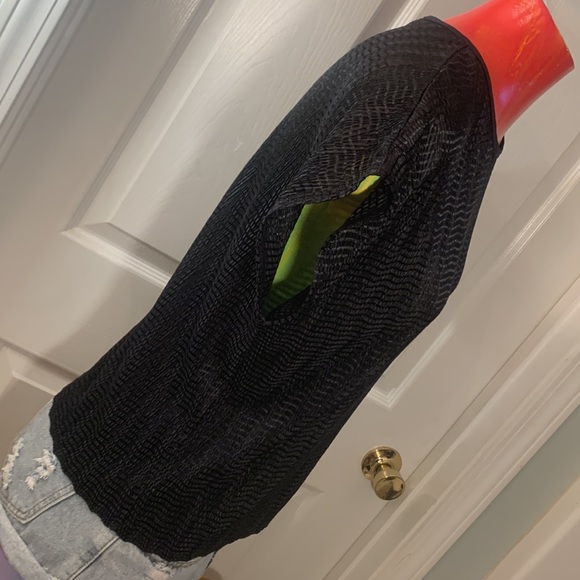 VINTAGE TANJAY Petites Black Top - Picture 9 of 12